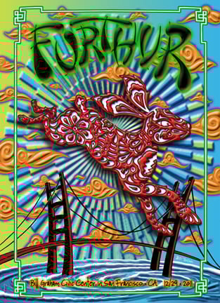 Furthur New Years 12/29/2011 Lenticular 