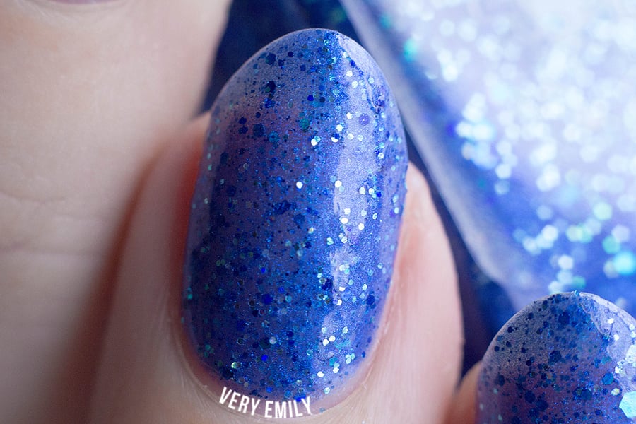 Image of ~A Dusting of Stars~ royal blue glitter shimmer Spell nail polish "Legends & Dreams"!