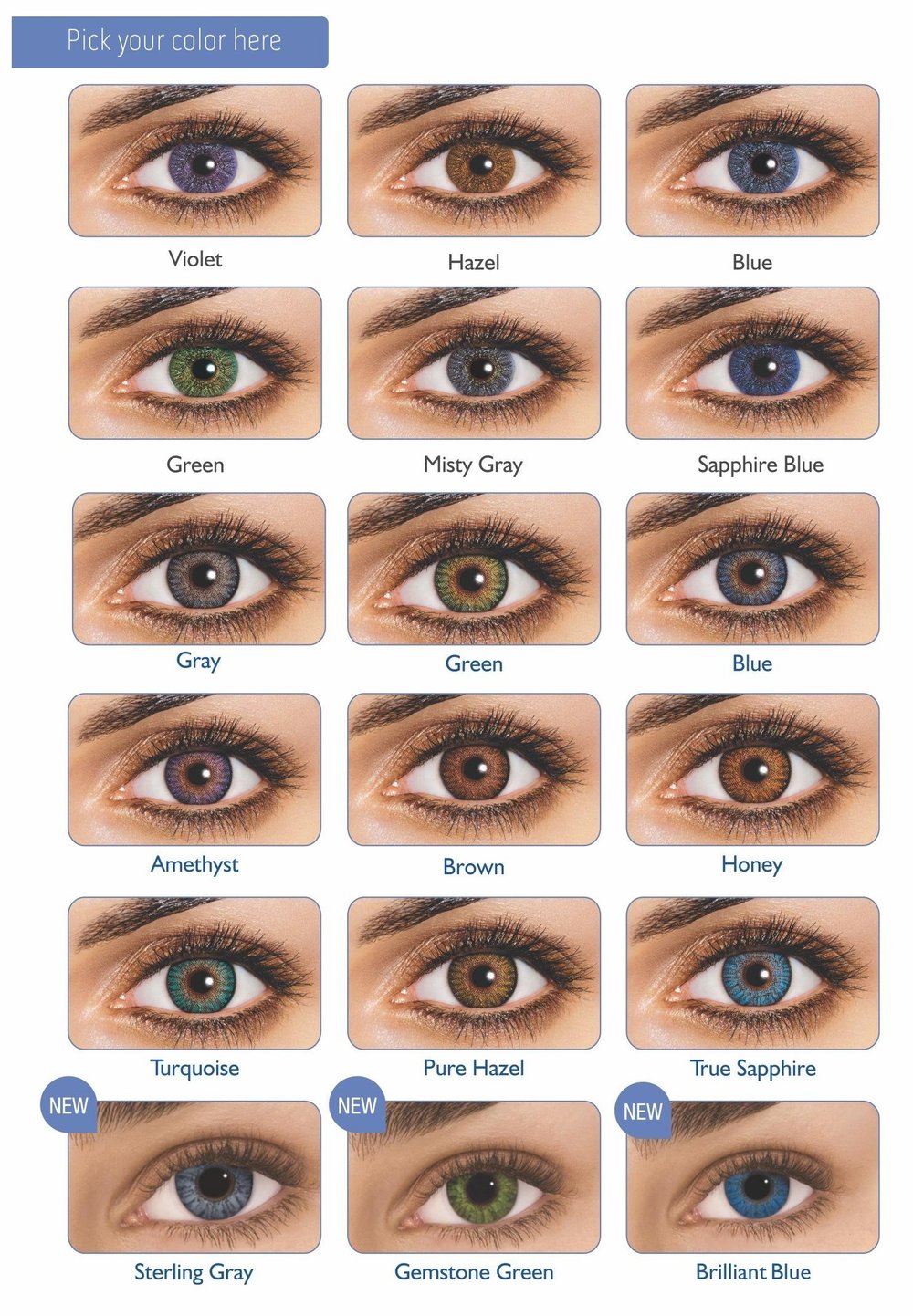 freshlook colorblends sterling grey on dark brown eyes