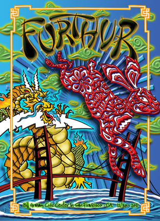 Furthur New Years 12/30/2011 Lenticular 