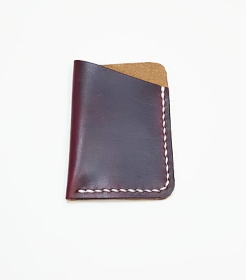 Image of Burgundy Horween Chromexcel Card Wallet