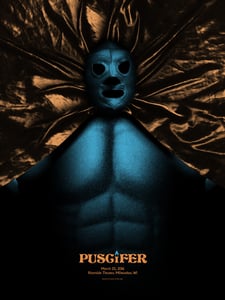 Image of Puscifer poster Variant Milwaukee WI. 11/08/15