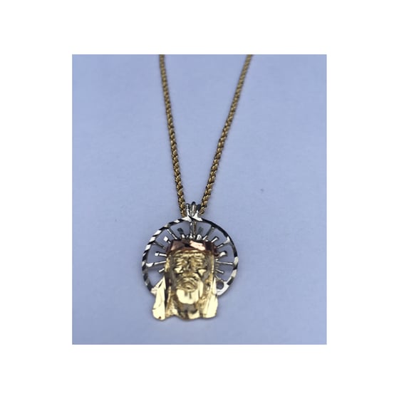 Image of 14k Rope & Micro Jesus
