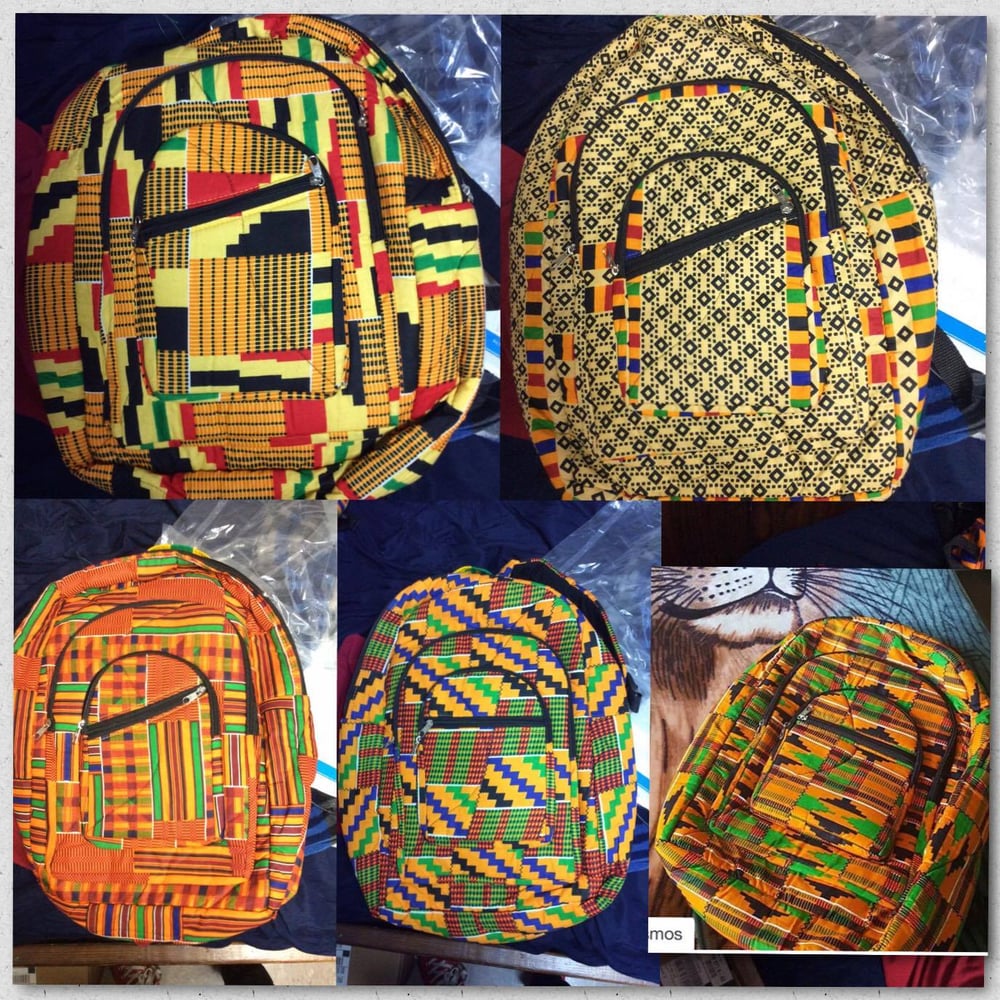 Image of Kente Print Backpack