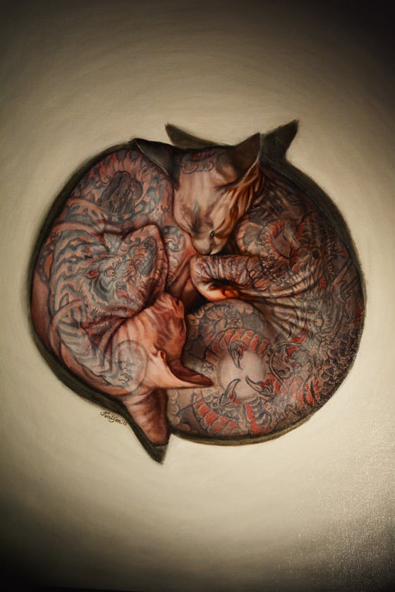 Image of YingYang Cats (original)