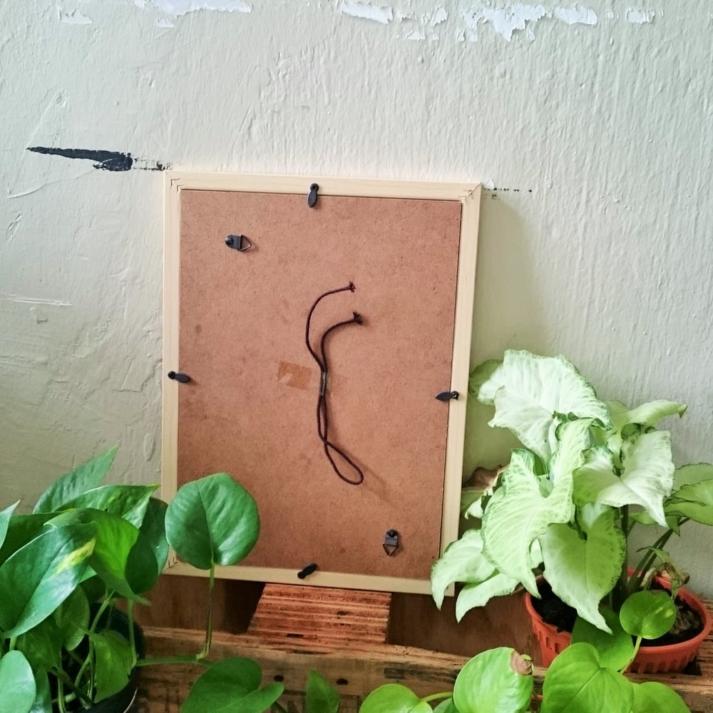 Small Chalkboard w Brown Frame (Use liquid chalk marker and regular