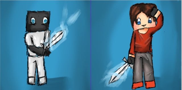 Image of Minecraft full-body art