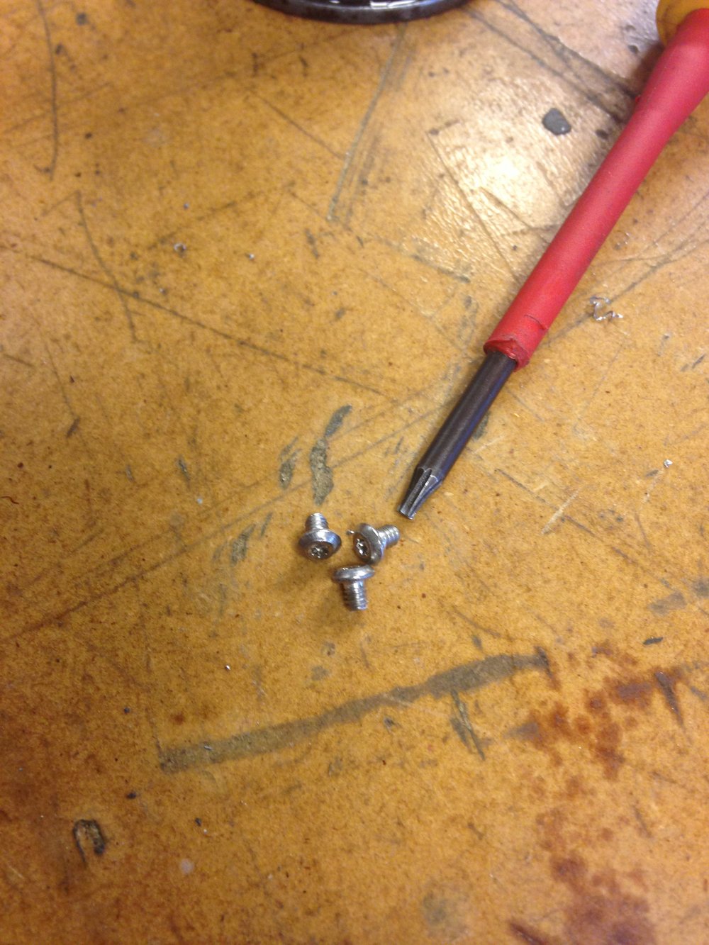 Set of 3 Clip screws 