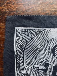 Image 4 of 'Life From Death' Blockprinted Denim Backpatches