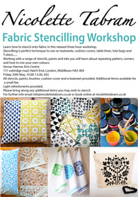 Image 2 of Fabric Stencil Workshop