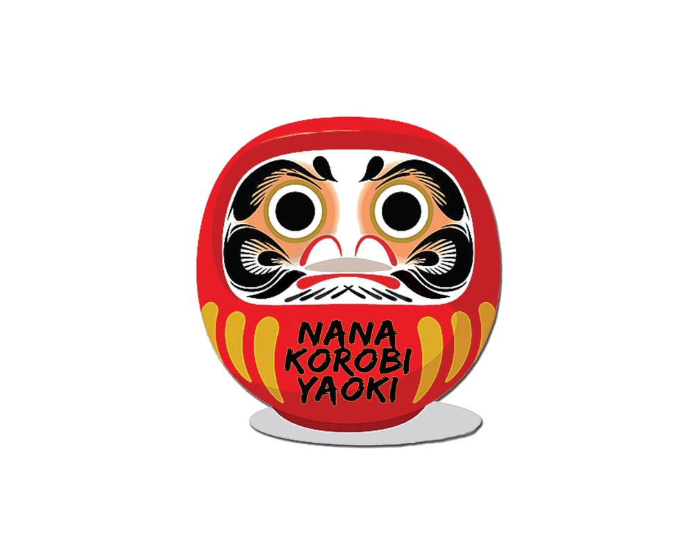 Image of Daruma Doll "Nana Karobi Yaoki" (Fall down seven times, get up eight)