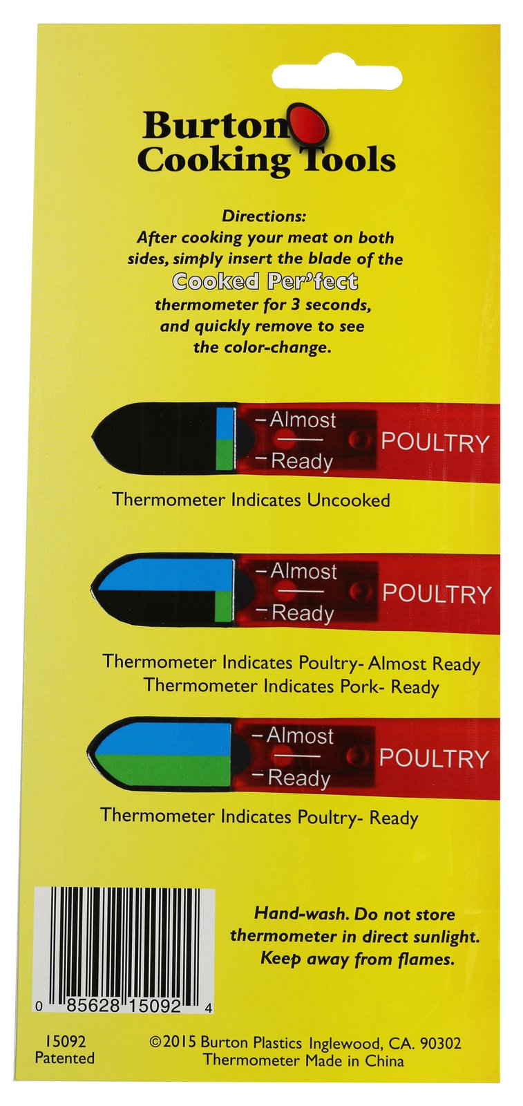 Cooked Per fect Poultry and Pork Thermometer