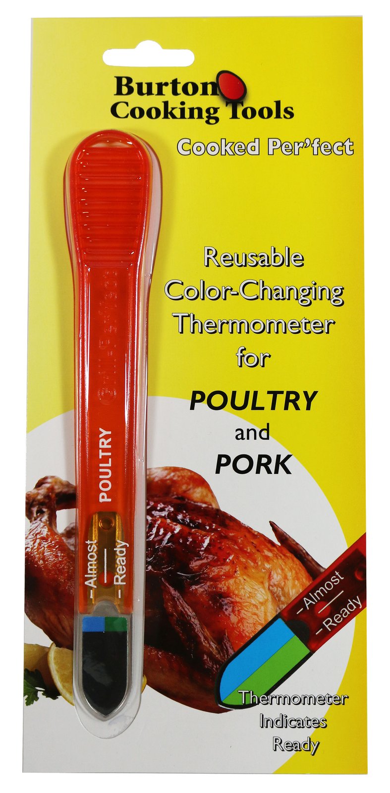 Burton Cooking Tools Cooked Per fect Poultry and Pork Thermometer