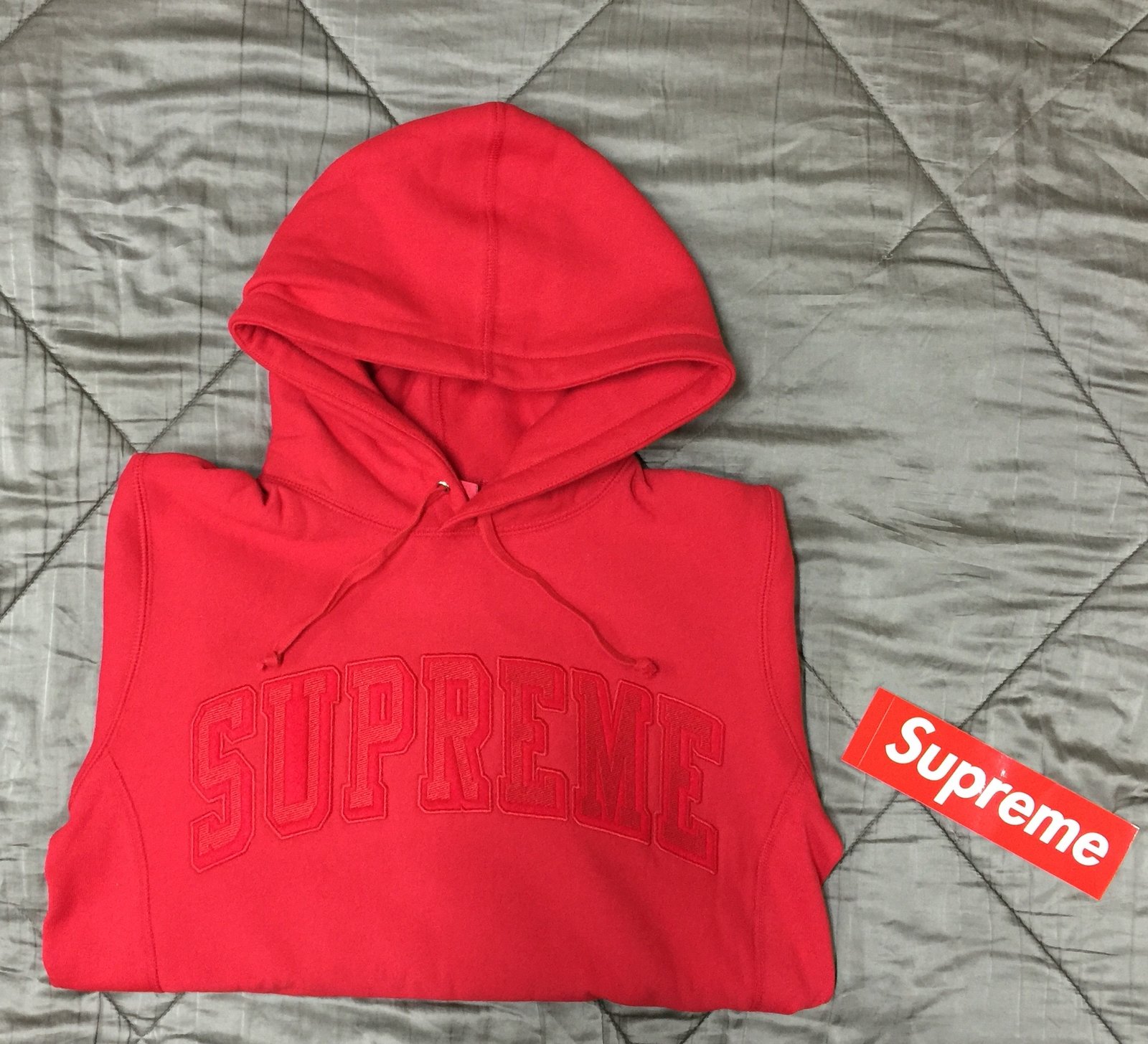 Supreme ss16 arc logo tonal hoodie
