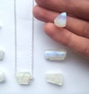 Moonstone Necklace - sterling silver