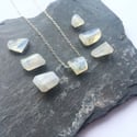 Moonstone Necklace - sterling silver