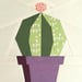Image of Echino Cactis Quilt Block Pattern - 8" x 8"
