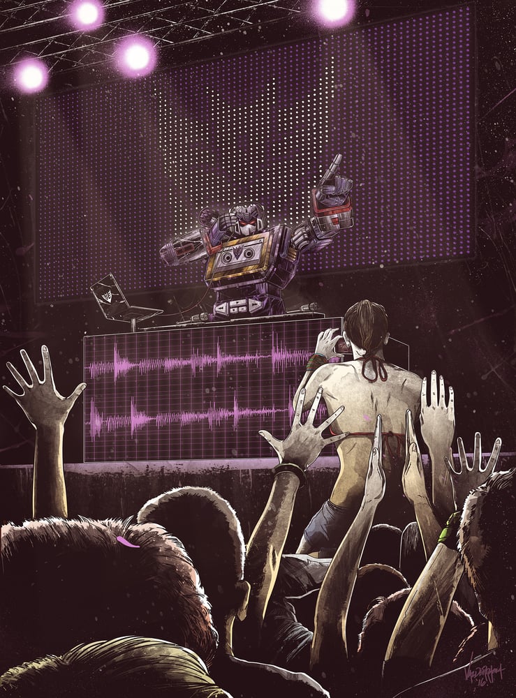 Image of "DJ Soundwave" / "DJ Blaster" - Inspired by Transformers