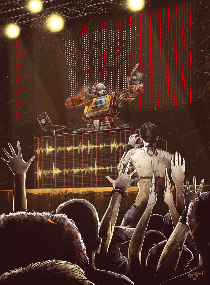 Image of "DJ Soundwave" / "DJ Blaster" - Inspired by Transformers