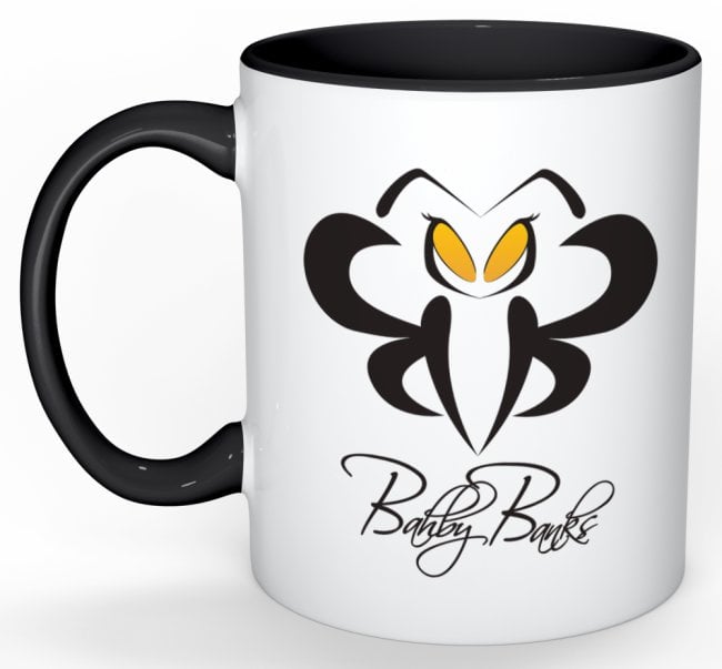 Image of Bahby Banks "Bee" Logo Coffee Mug (Front and Back Logo)