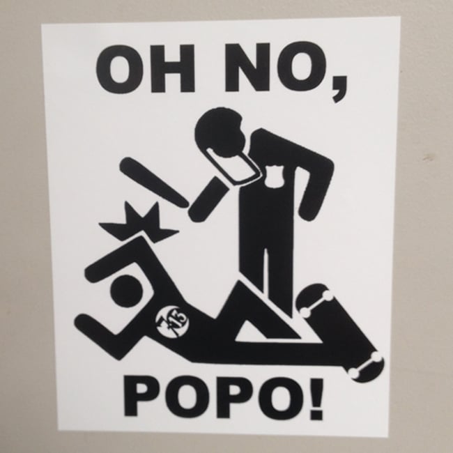 Image of Oh No Popo Vinyl Sticker ACAB