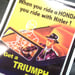 Image of When you ride a Honda you ride with Hitler Triumph Sticker