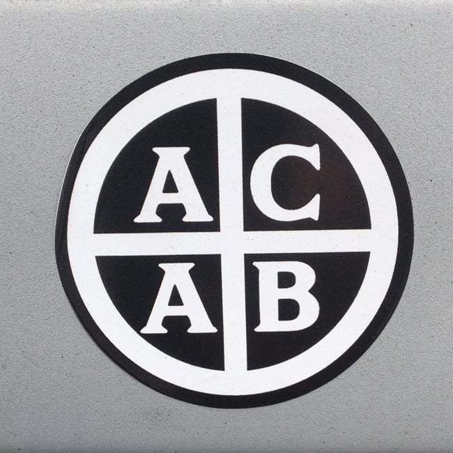 Image of ACAB Round Vinyl Sticker