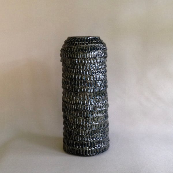 Image of Frill Vase Charcoal Tall