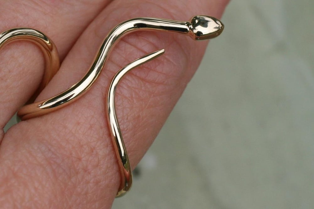 Image of Mini Snake Ring, gold