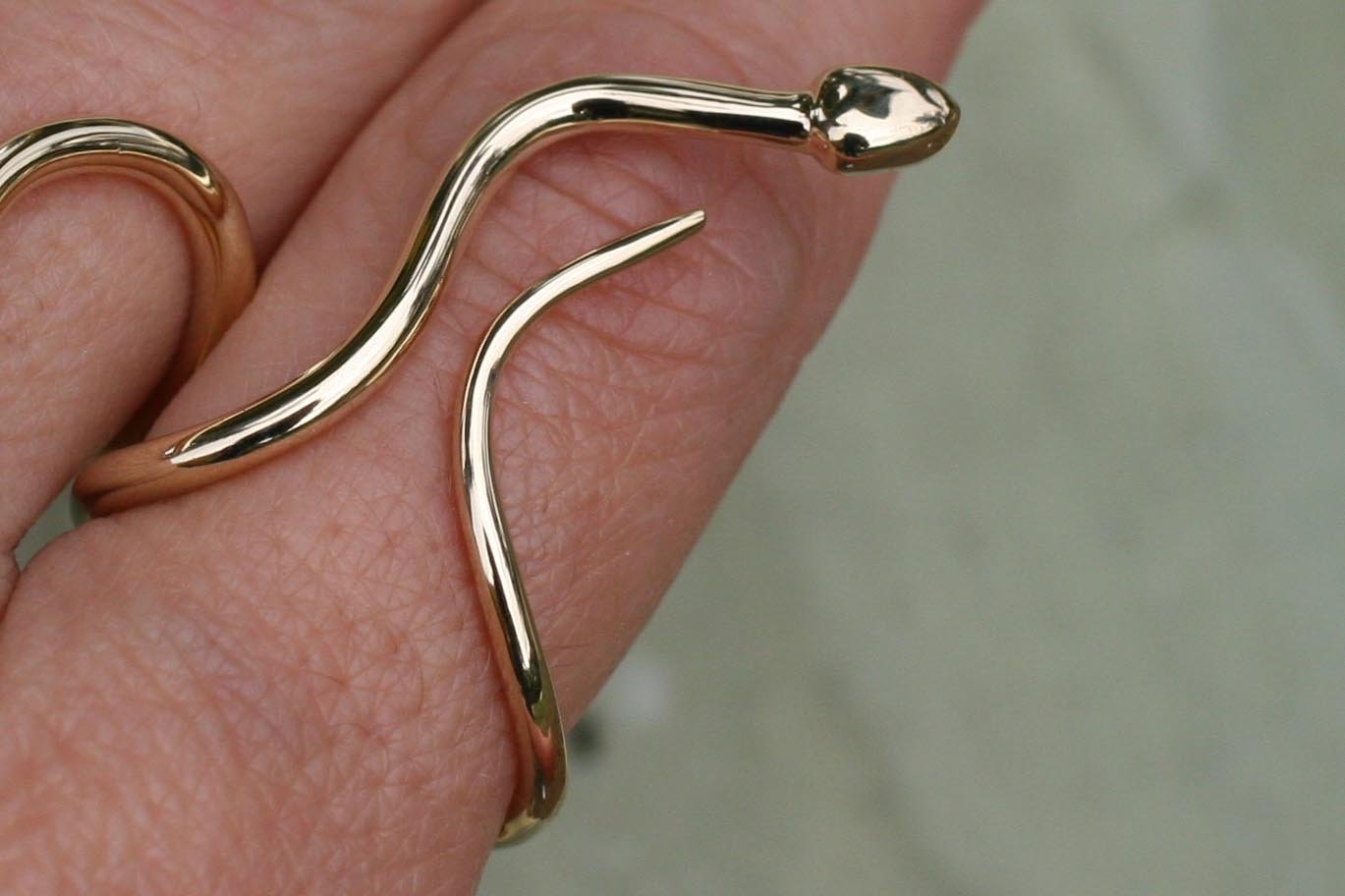 Image of Mini Snake Ring, gold