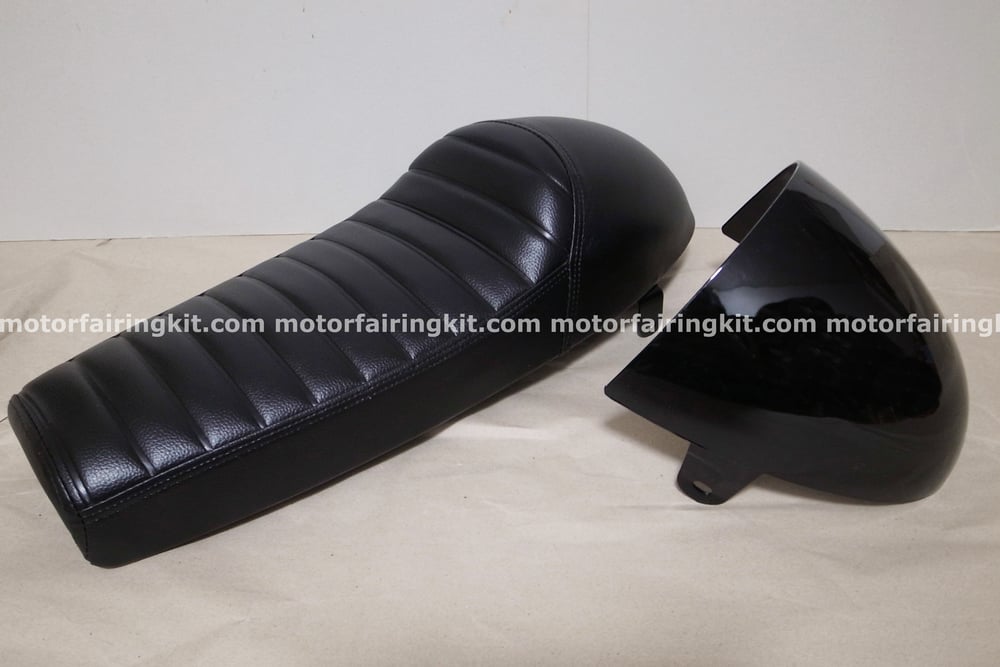 Image of Cafe Racer Hump Seat - With Rear ABS Cover / Black