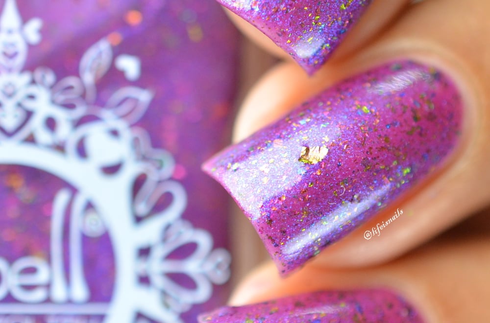 Image of ~Glittering Owl~ violet flakie shimmer Spell nail polish "Legends & Dreams"!