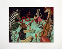 Image 2 of Matted Print - Menagerie