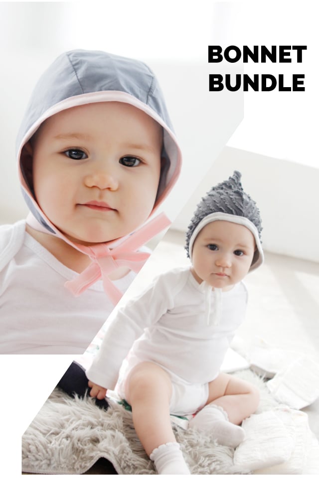 Image of Baby Bonnet Bundle- Classic + Pixie 