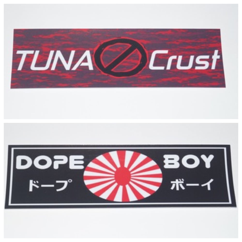 Image of "Dope Boy" "Tuna No Crust" Box Slap
