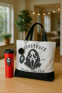 Image 1 of Scream Ghostface Horror Club Canvas Bag and Tumbler set