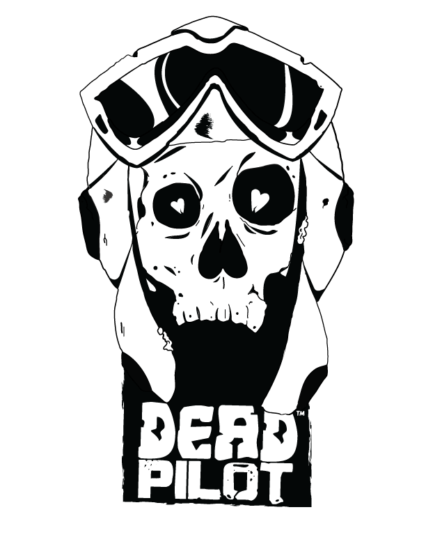Image of Dead Pilot B&W sticker