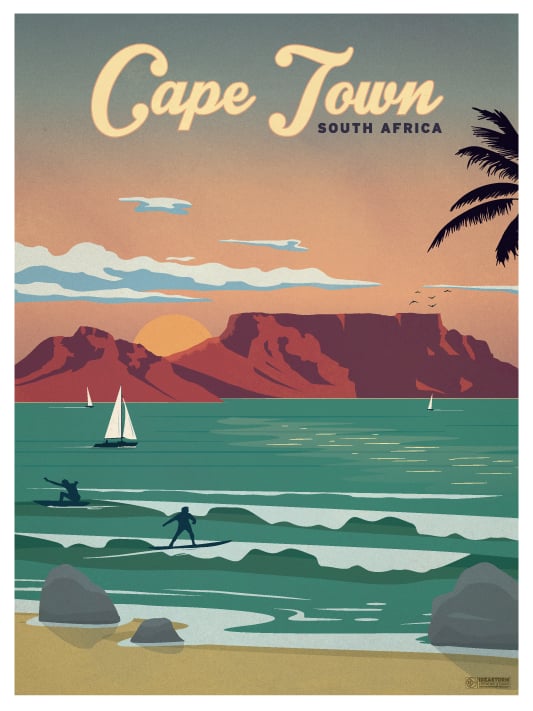 Image of Vintage Cape Town Poster