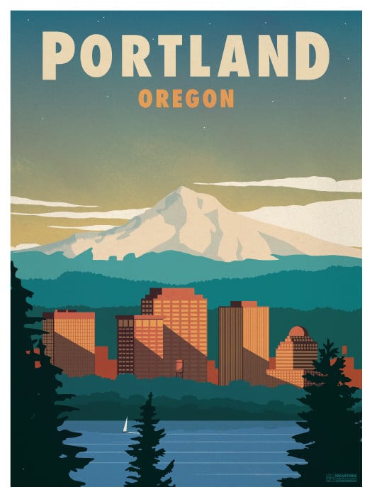 Image of Vintage Portland Poster