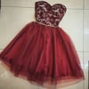 Cute Short Tulle Prom Dress with Lace Applique, Homecoming Dresses, Party Dresses