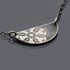 Silver Semicircle Spiro Lace Necklace Image 2