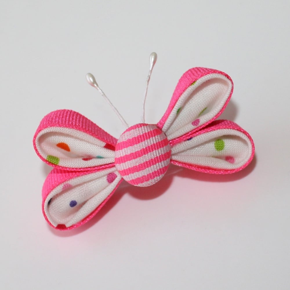 Image of Kanzashi Butterfly Ribbon Sculptures Tutorial