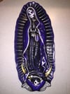 Purple Day of the Dead Ceramic Wall Plaque 
