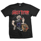 Image of SHEER TERROR "Bulldog Walker" Black T-Shirt