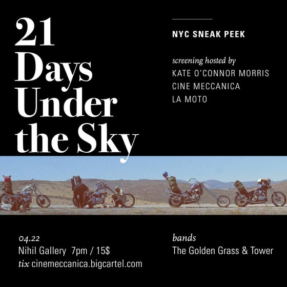 Image of NYC Screening: 21 Days Under The Sky