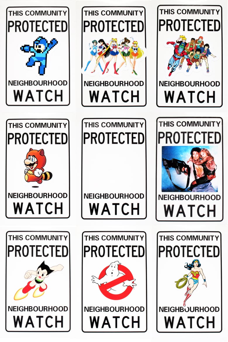 Image of Neighbourhood Watch - 3 mil Vinyl Sticker 3" x 4.5"  