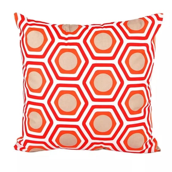 Image of The Orange Polygon Cushion Cover (45cmx45cm)