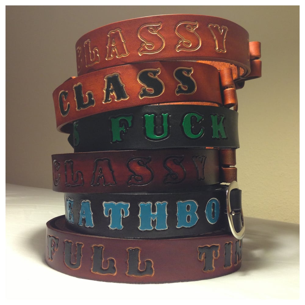 Image of 1.5" Belt with Lettering