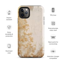 Image 6 of White and Gold Tattered Texture Goth Lolita Kawaii Baroque Tough Case for iPhone®