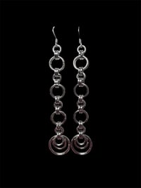 Image 1 of Short Chainmail Earrings 